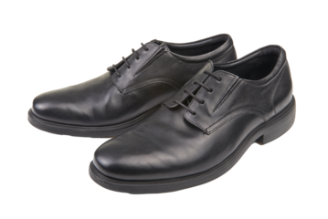 Pair of black male classic shoes