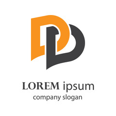 Attractive letter d logo illustration