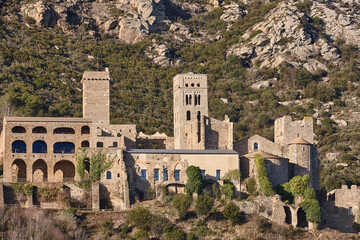 Sant Pere de Rodes medieval monastery. Girona, Catalunya. Spain