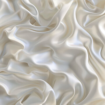 A luxurious soft shimmery silk fabric background with flowing waves