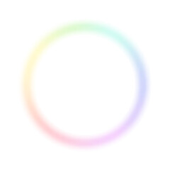 Radial rainbow gradient circular swirl, color spectrum in a vibrant wheel, RGB gradation. Flat vector illustration isolated on white background.