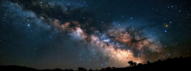 Milky Way night mountain