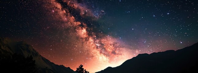 Milky Way night mountain