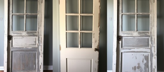 Replacing glass panes in a vintage door