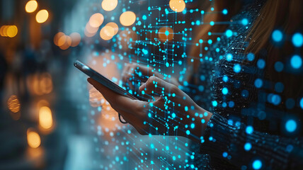 Connecting with social media network via smartphone,generative ai