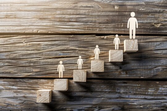 Success Starts with a Plan: Individual Development Plan (IDP) for Career Development and Corporate Management on Wooden Surface