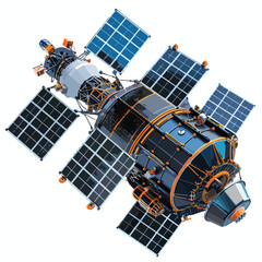 Spacecraft deploying a network of surveillance satellight