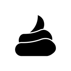 poop glyph icon