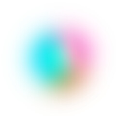 Obraz premium Gradient blur shape on transparent background
