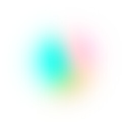 Gradient blur shape on transparent background