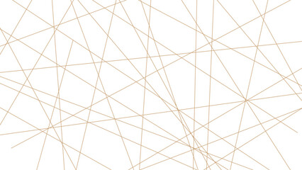 Luxury premium golden geometric lines overlap design for cosmetic product cover background. golden random chaotic lines on transparent background. Luxury banner presentation gold line vector, illustra - obrazy, fototapety, plakaty