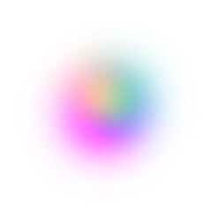 Obraz premium Gradient Blur Circle On Transparent Background