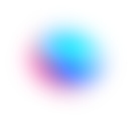 Transparent blurred gradient circle