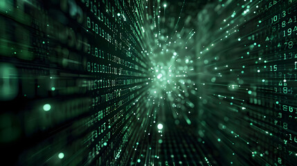 Naklejka premium Abstract binary background, close up. 