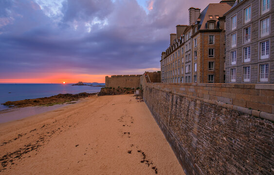 Coucher de soleil à Saint-Malo