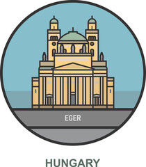 Eger. Cities and towns in Hungary.
