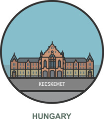 Fototapeta premium Kecskemet. Cities and towns in Hungary