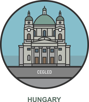 Cegled. Cities and towns in Hungary