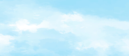 gradient light white sky background with fluffy clouds .Nature landscape in environment day horizon skyline view .cloudy in sunshine calm bright winter air background .