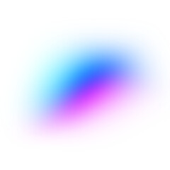 gradient blurred shape on transparent background