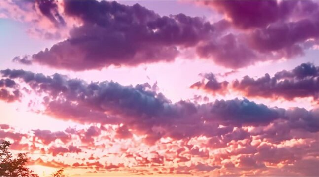 Amazing view of a sky painted with pastel colors during the sunset

