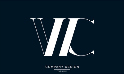 WC, CW Abstract Letters Logo Monogram Design Icon Font