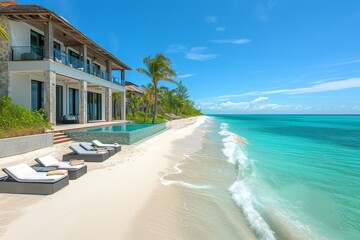 Obraz premium A picturesque oceanfront retreat