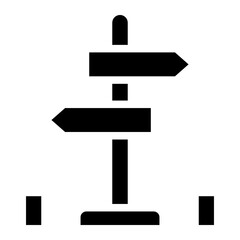 road sign glyph 