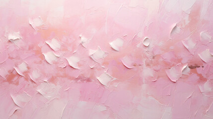 Pink textured oil painting 