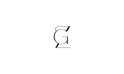 ZG, GZ, Z, G, Abstract letters Logo monogram