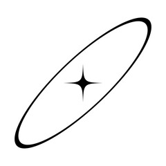 Fototapeta premium Abstract Cosmic Vector Shapes Elements 