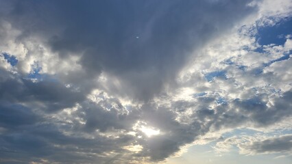 Blue sky with clouds