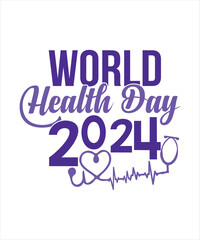 vector world health day celebration
