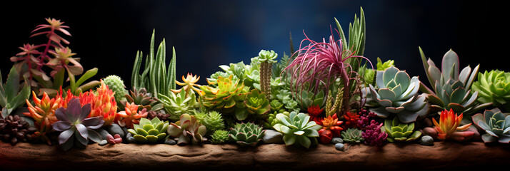 A Colorful Display of Biodiversity: Captivating Garden Featuring Variety of Dwarf Plants