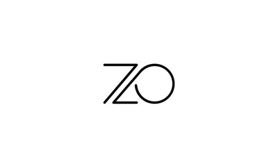 ZO, OZ, Z, O, Abstract Letters Logo Monogram