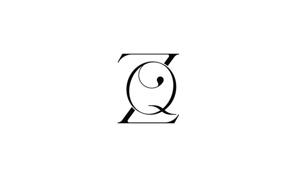 ZQ, QZ, Z, Q, Abstract letters Logo monogram