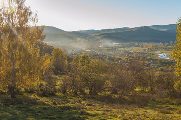 Sunset in the countryside