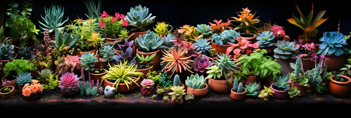 A Colorful Display of Biodiversity: Captivating Garden Featuring Variety of Dwarf Plants