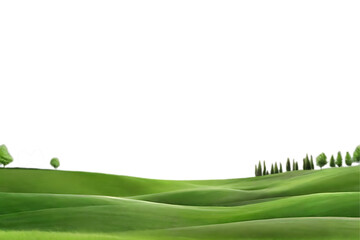 Grass border illustration ai generated