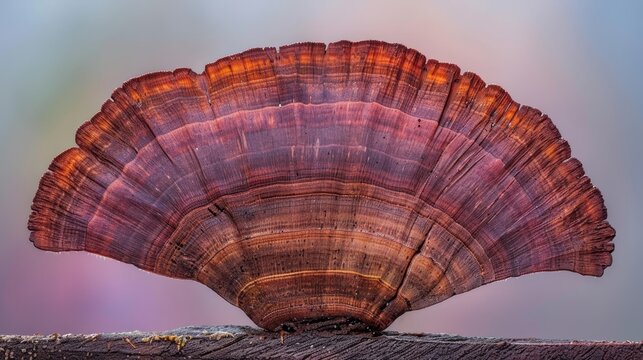 Wood ear fungus   auricularia auricula judae   on soft pastel colored background
