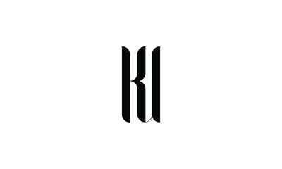 KU, UK, K, U, Abstract Letters Logo Monogram