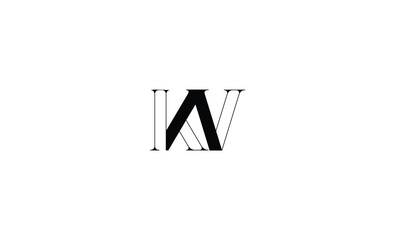 KV, VK, K, V, Abstract Letters Logo Monogram