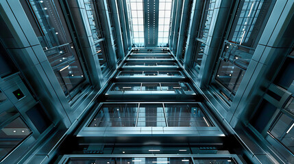 Obraz premium Server Rack in Networking Room, Technology and Data Storage, Computing Infrastructure in Modern Datacenter