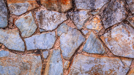 Natural Stone Wall Textured Background Design