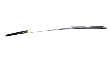 A katana Japanese samurai or shogun sword as 3d modeling transparency png file.