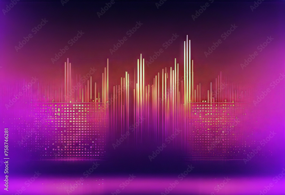 Aufkleber modern abstract background with gradient purple red orange color with retro element. stock illustrat