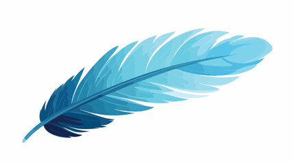drawing wing feather animal icon flat vector 