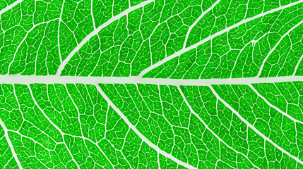 Detailed green leaf skeleton texture background