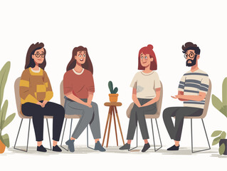  A support group leader facilitates a discussion on grief and loss providing emotional support and resources to cope with difficult situations. 
