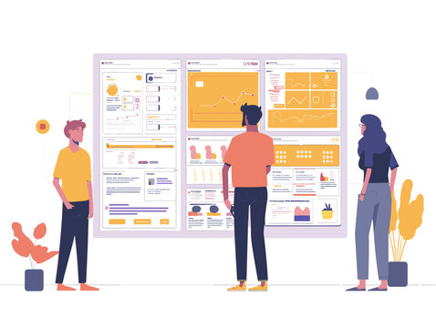  A user experience (UX) researcher conducts usability testing with participants observing their interactions and gathering feedback on a new website design. 
